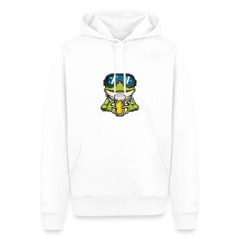 Frosch Ski Bier - Männer Premium Bio Hoodie - Weiß - Vorne - Nico (187cm)