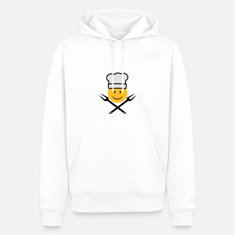 grillen - Männer Premium Bio Hoodie - Weiß