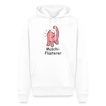 Pussy-Whisperer: De toute évidence ambiguë ... - Sweat à capuche Premium bio Homme - blanc - Devant - Nico (187cm)