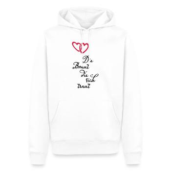Bride that dares - Men’s Premium Organic Hoodie - white - Front - Nico (187cm)