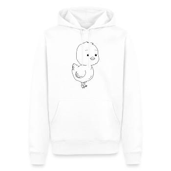 chick - Men’s Premium Organic Hoodie - white - Front - Nico (187cm)