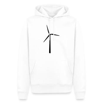 Grün Energie - Männer Premium Bio Hoodie - Weiß - Vorne - Nico (187cm)