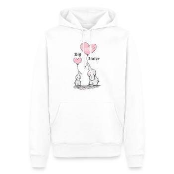 Große Schwester Big Sister 2021 Baby Geburt Family - Männer Premium Bio Hoodie - Weiß - Vorne - Nico (187cm)