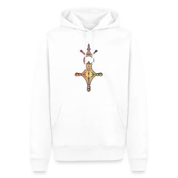 Das Kreuz des Südens - Männer Premium Bio Hoodie - Weiß - Vorne - Nico (187cm)