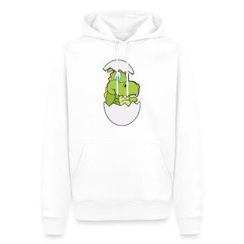 baby croc - Men’s Premium Organic Hoodie - white - Front - Nico (187cm)