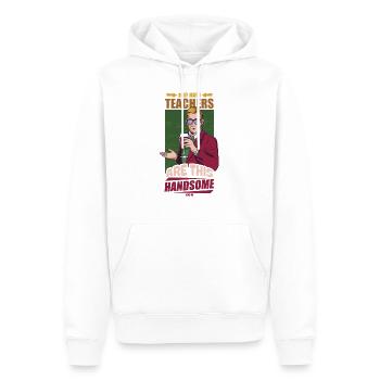 Mathematics - Men’s Premium Organic Hoodie - white - Front - Nico (187cm)