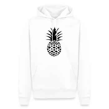 Saftige Ananas mit Sternen - Männer Premium Bio Hoodie - Weiß - Vorne - Nico (187cm)