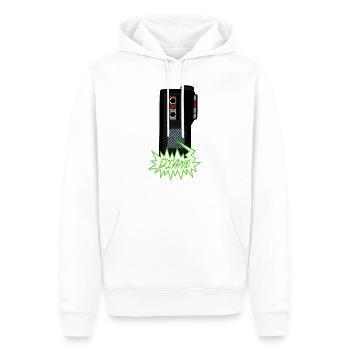DIANE! - Männer Premium Bio Hoodie - Weiß - Vorne - Nico (187cm)