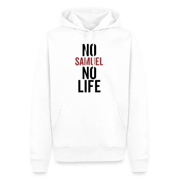 Kein Samuel Kein Leben - Männer Premium Bio Hoodie - Weiß - Vorne - Nico (187cm)