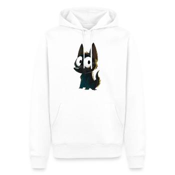 Schwarzer Kelpie - Männer Premium Bio Hoodie - Weiß - Vorne - Nico (187cm)