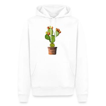 Sizilien Kaktusfeige in Töpfen - Männer Premium Bio Hoodie - Weiß - Vorne - Nico (187cm)