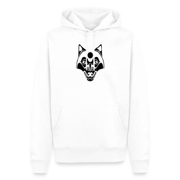 wolf - maske mond - Männer Premium Bio Hoodie - Weiß - Vorne - Nico (187cm)
