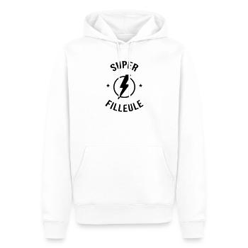 Patin / Pate / Patentochter / Patensohn - Männer Premium Bio Hoodie - Weiß - Vorne - Nico (187cm)
