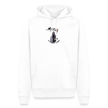 Halloween Tod wünscht gruselige Nacht - Männer Premium Bio Hoodie - Weiß - Vorne - Nico (187cm)