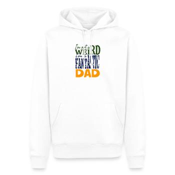I'm not weird I'm a fantastic dad - Men’s Premium Organic Hoodie - white - Front - Nico (187cm)