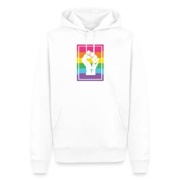 LGBT Pride Month - Pride Lives Matter - Männer Premium Bio Hoodie - Weiß - Vorne - Nico (187cm)