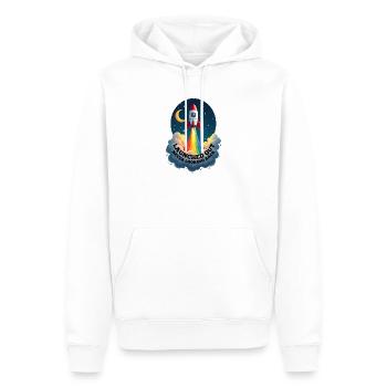 Launched Out - Never Looking Back, Gay Getting Out - Men’s Premium Organic Hoodie - white - Front - Nico (187cm)