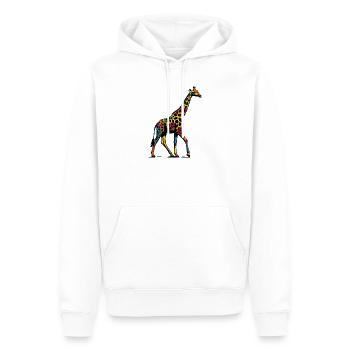 Girafe - Sweat à capuche Premium bio Homme - blanc - Devant - Nico (187cm)