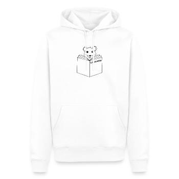 Leseratte - Männer Premium Bio Hoodie - Weiß - Vorne - Nico (187cm)