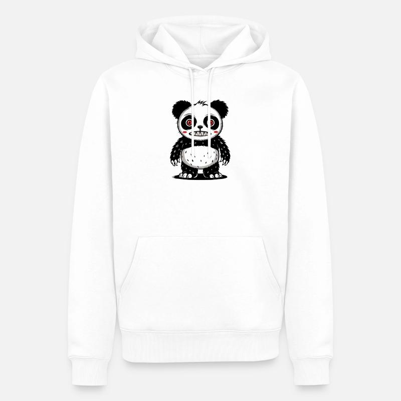 Panda bär - Männer Premium Bio Hoodie - Weiß