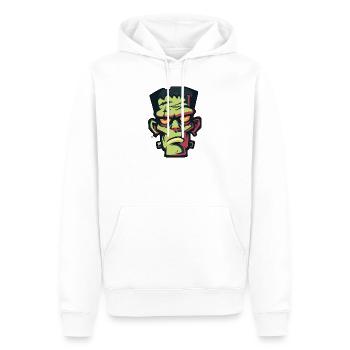 Halloween Zombie Head Drawing - Men’s Premium Organic Hoodie - white - Front - Nico (187cm)