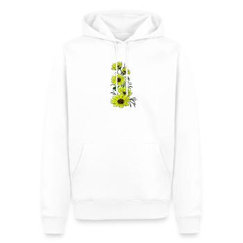 Sunflower Magic Nature's Yellow - Men’s Premium Organic Hoodie - white - Front - Nico (187cm)