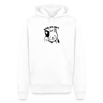 cat - Männer Premium Bio Hoodie - Weiß - Vorne - Nico (187cm)