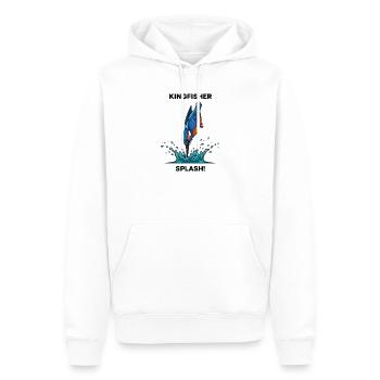 Kingfisher Splash Kingfisher River - Männer Premium Bio Hoodie - Weiß - Vorne - Nico (187cm)