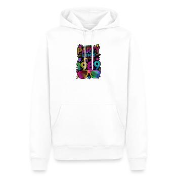 Party Like It's 1989 80s - Men’s Premium Organic Hoodie - white - Front - Nico (187cm)