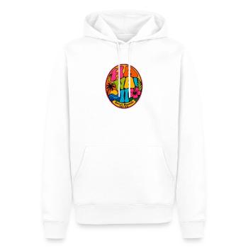 Retro Hawaii Badge 1972 - Men’s Premium Organic Hoodie - white - Front - Nico (187cm)
