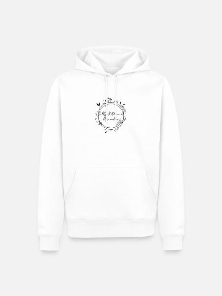 Meine Küche meine Regeln - Männer Premium Bio Hoodie - Weiß