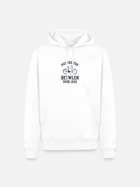 Put the fun... - Männer Premium Bio Hoodie - Weiß