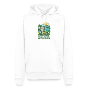 Mein Zuhause hat Räder Wohnmobil - Männer Premium Bio Hoodie - Weiß - Vorne - Nico (187cm)
