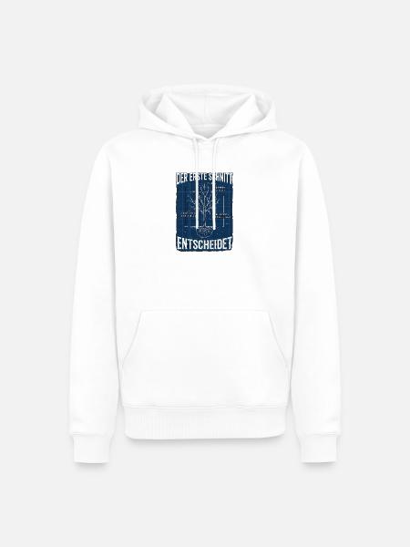Baum Experte - Männer Premium Bio Hoodie - Weiß