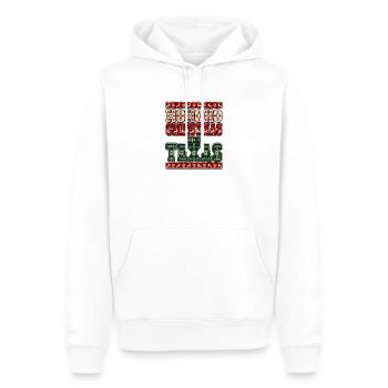 HoHoHo Weihnachten in Texas - Männer Premium Bio Hoodie - Weiß - Vorne - Nico (187cm)
