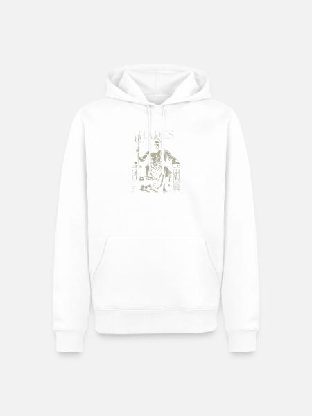 Hades - Männer Premium Bio Hoodie - Weiß