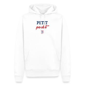 PETIT poulet - Poulet/coq - Sweat à capuche Premium bio Homme - blanc - Devant - Nico (187cm)
