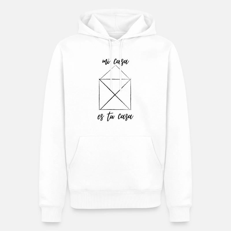 Mi casa es tu casa - Sweat à capuche Premium bio Homme - blanc