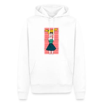 EHEFRAU. TOCHTER. JUGENDLICHER. FRAUENTAG - Männer Premium Bio Hoodie - Weiß - Vorne - Nico (187cm)