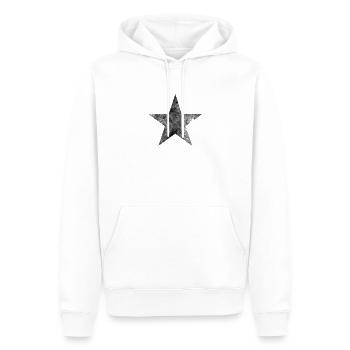 Étoile étoile vintage - Sweat à capuche Premium bio Homme - blanc - Devant - Nico (187cm)