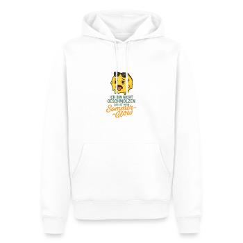 Summer Glow - Männer Premium Bio Hoodie - Weiß - Vorne - Nico (187cm)