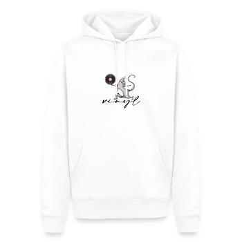vinyl schallplatte disco dj clubsound party - Männer Premium Bio Hoodie - Weiß - Vorne - Nico (187cm)