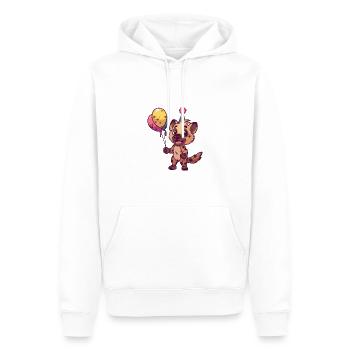 Hyène Anniversaire Bébé - Sweat à capuche Premium bio Homme - blanc - Devant - Nico (187cm)
