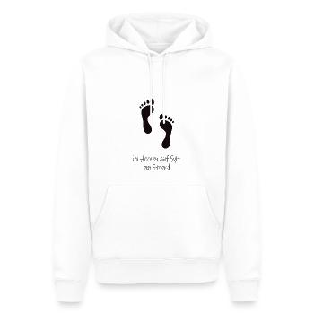 Im Herzen auf Sylt - Männer Premium Bio Hoodie - Weiß - Vorne - Nico (187cm)