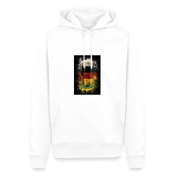 Deutschland Bier Flagge - Männer Premium Bio Hoodie - Weiß - Vorne - Nico (187cm)