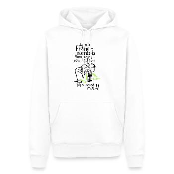 Franc Comtois Sachen vor mir getrunken - Männer Premium Bio Hoodie - Weiß - Vorne - Nico (187cm)