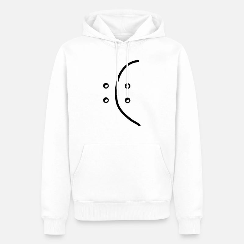 bipolar - Männer Premium Bio Hoodie - Weiß