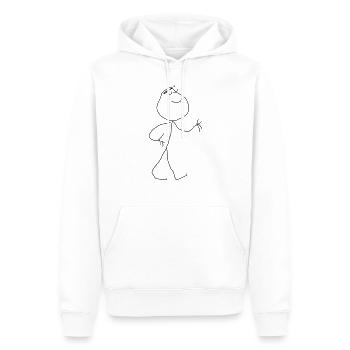 rage comic, like a boss, bro, rage zeichnung, - Männer Premium Bio Hoodie - Weiß - Vorne - Nico (187cm)