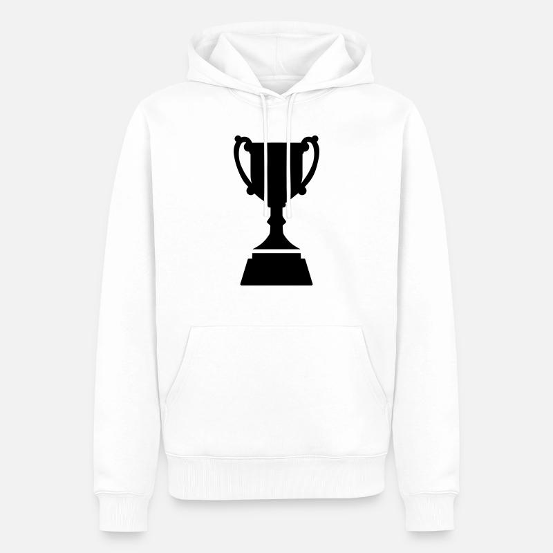 Coupe - Sweat à capuche Premium bio Homme - blanc