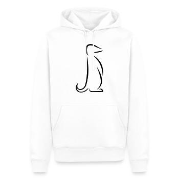 Suricate - Sweat à capuche Premium bio Homme - blanc - Devant - Nico (187cm)